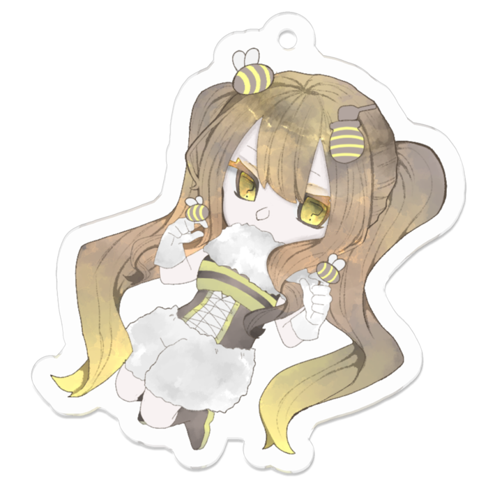 アクリルキーホルダー（コーティング） - 50 x 50 (mm)