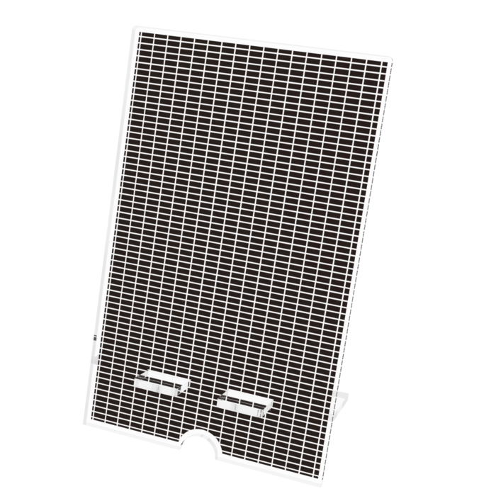アクリルスマホスタンド - 100x160mm(ケーブル穴あり)