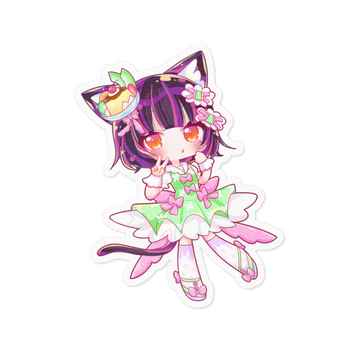キャラメル・ミー ステッカー - 100 x 100 (mm)
