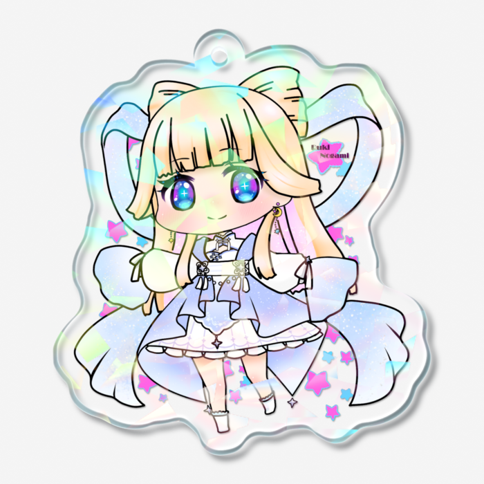ホログラムアクリルキーホルダー - 50 × 50mm