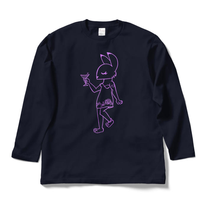 ロングスリーブTシャツ - L - ネイビー