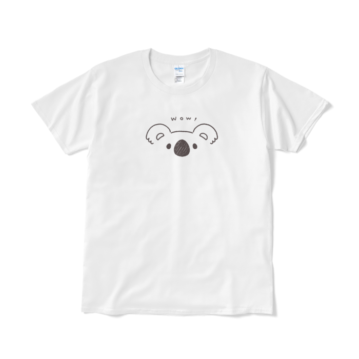 びっくりコアラ Tシャツ(短納期) - L - ホワイト