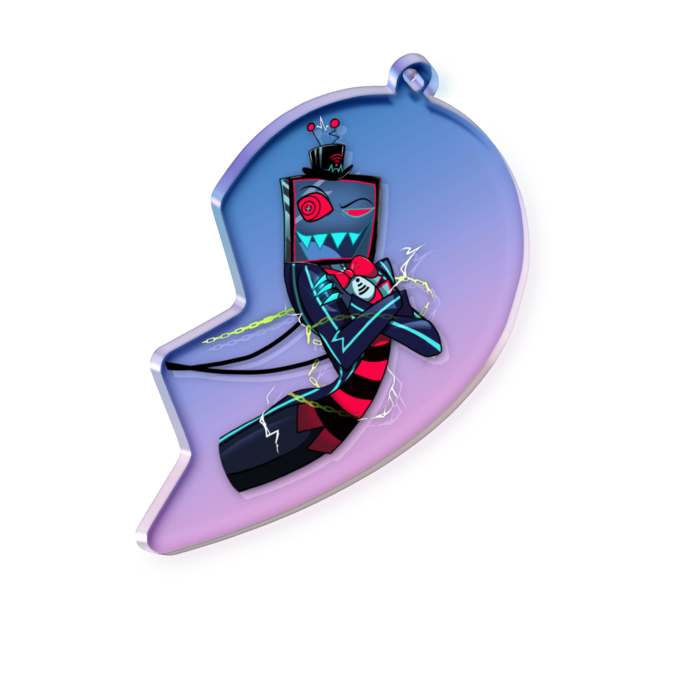 オーロラアクリルキーホルダー - 70 × 70mm