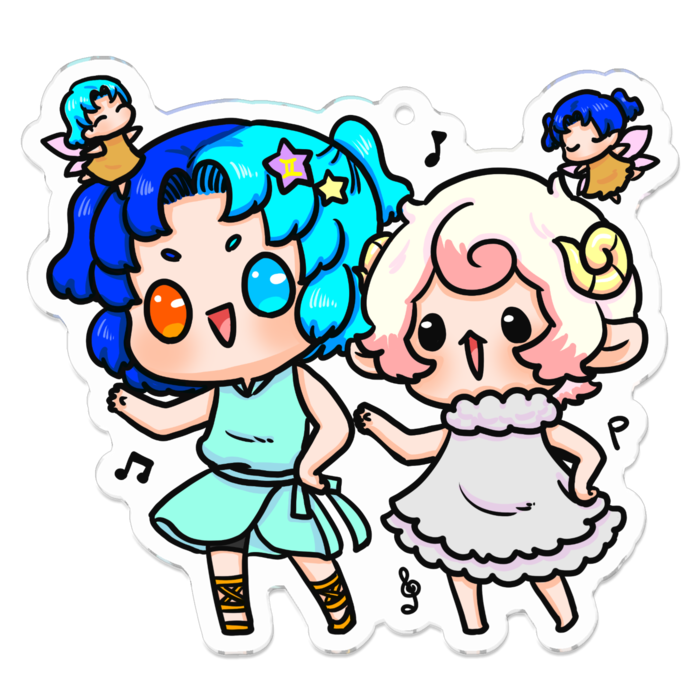 アクリルキーホルダー - 70 x 70 (mm)