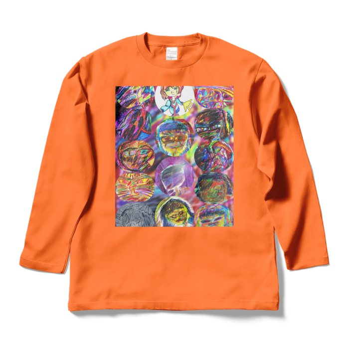 ロングスリーブTシャツ - L - オレンジ