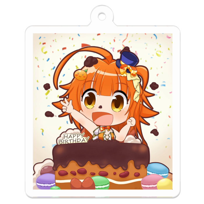 アクリルキーホルダー - 50 x 50 (mm)