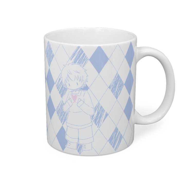 マグカップ(ブルー) - 直径 8 cm / 高さ 9.5 cm