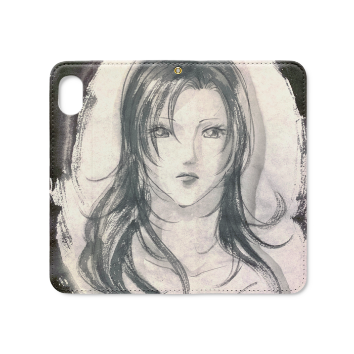 手帳型iPhoneケース（ベルトなし） - iPhone XR - ストラップ穴 あり