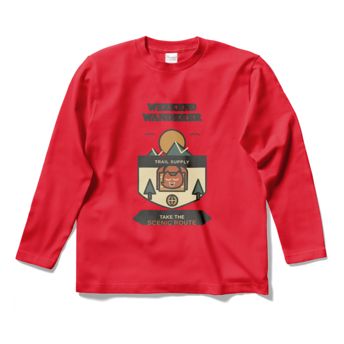 ロングスリーブTシャツ - S - レッド