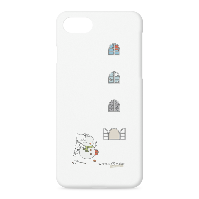 snowy iPhoneケース - iPhone 8 / 7 / SE2 - 正面印刷のみ