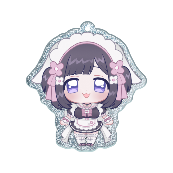 ラメアクリルキーホルダー - 50 × 50mm