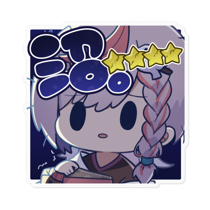 ステッカー - 100 x 100 (mm)（ホワイト）