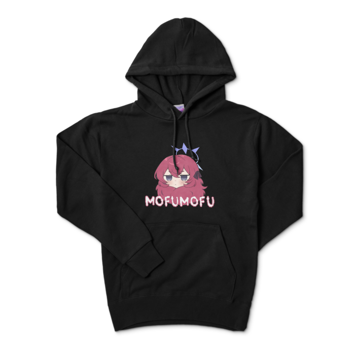 イロハもふもふパーカー - S - ブラック