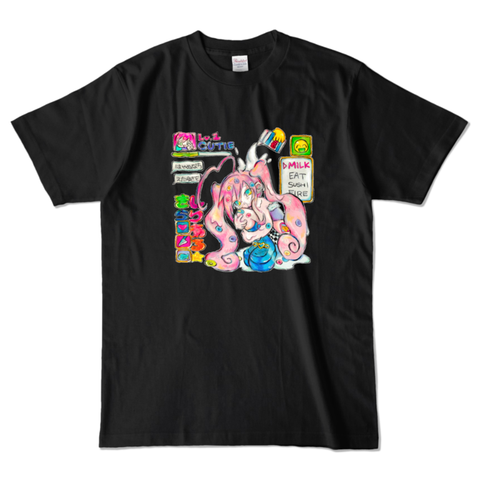 カラーTシャツ - L - ブラック (濃色)