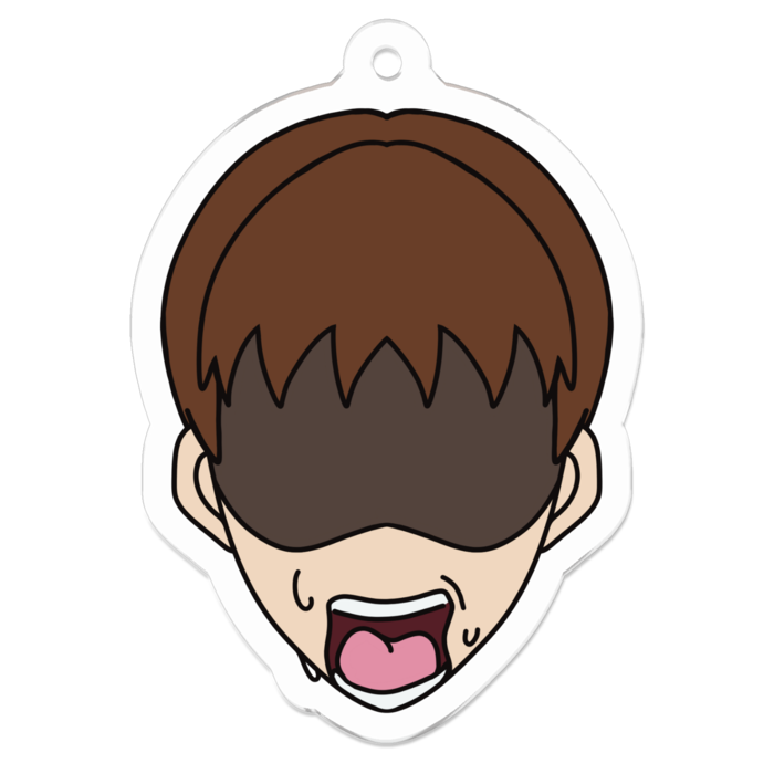 【主人公くん】アクリルキーホルダー - 50 x 50 (mm)