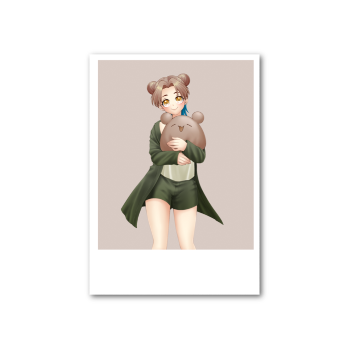 のこハグ チェキ風カード 微笑み