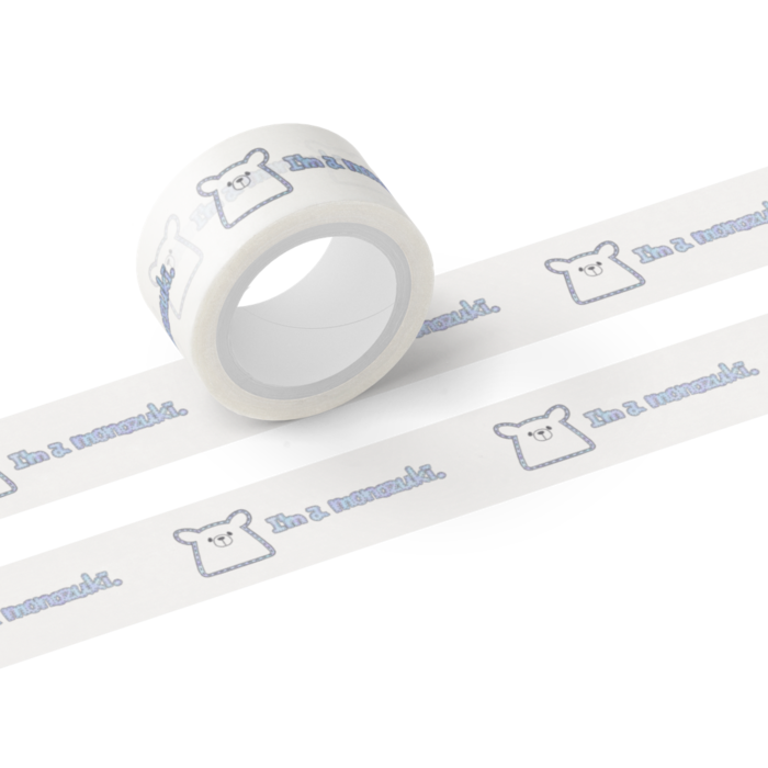 マスキングテープ　くまとロゴ　幅 20mm