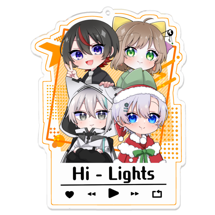 アクリルキーホルダー - 100 x 100 (mm)