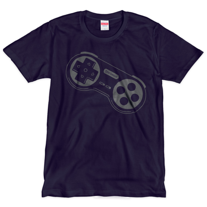 Tシャツ 【ネイビー×グレー】 - L -