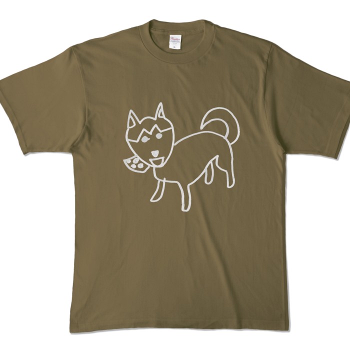 カラーTシャツ - XL - オリーブ (濃色)