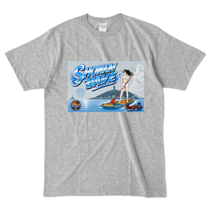 カラーTシャツ - L - 杢グレー (濃色)