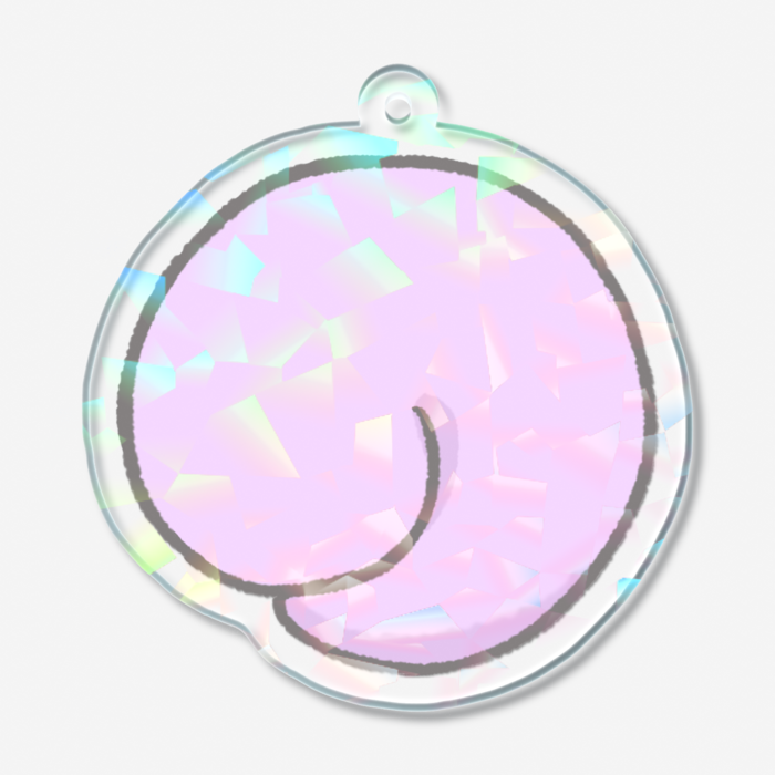 ホログラムアクリルキーホルダー - 50 × 50mm