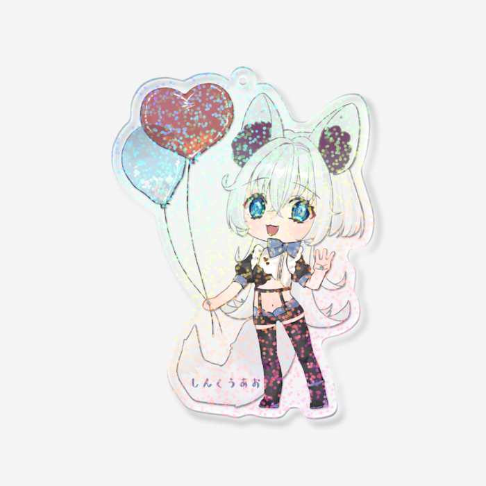 ホログラムアクリルキーホルダー - 100 × 100mm