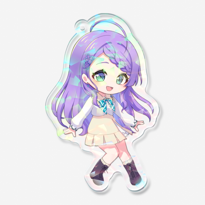 ホログラムアクリルキーホルダー - 70 × 70mm