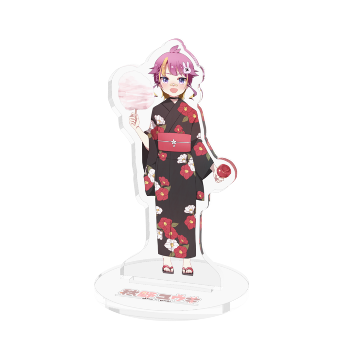 アクリルフィギュア  浴衣黒 70x70mm