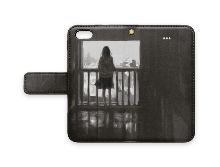 手帳型iPhoneケース - iPhone 5 / 5s / SE - ストラップ穴 あり