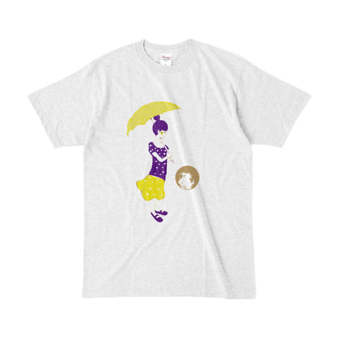 カラーTシャツ(淡色) - L - アッシュ