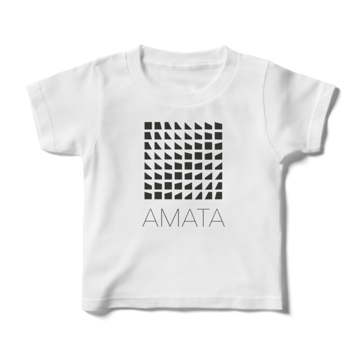 AMATAロゴキッズTシャツ - 100 - 白