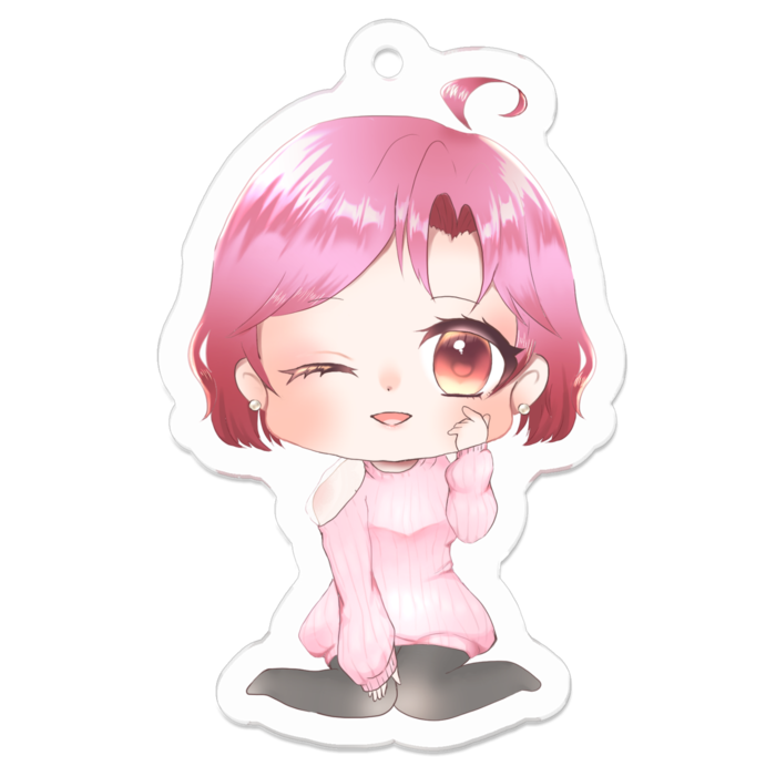 アクリルキーホルダー（コーティング） - 50 x 50 (mm)