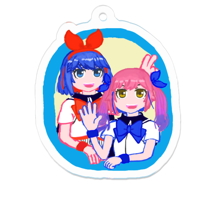 アクリルキーホルダー - 50 x 50 (mm)