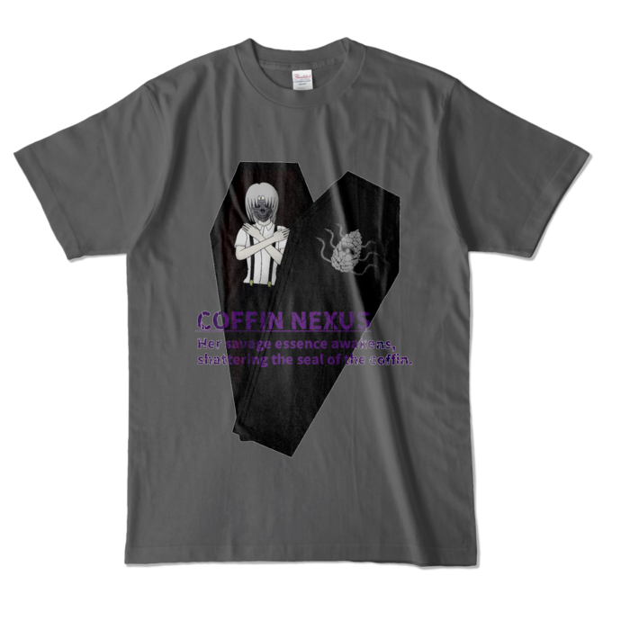 カラーTシャツ - L - チャコール (濃色)