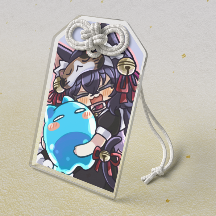 クリアホワイト お守り - 50 × 80mm