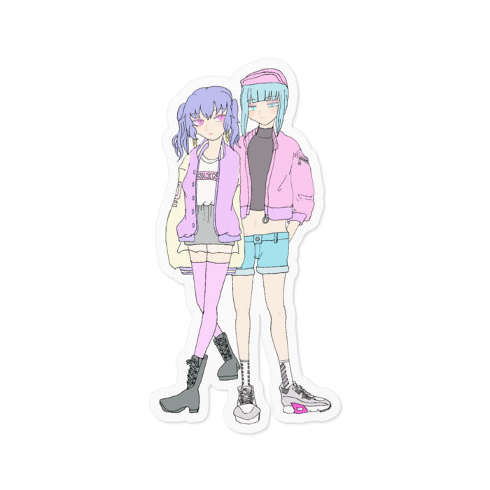 ステッカー - 100 x 100 (mm)