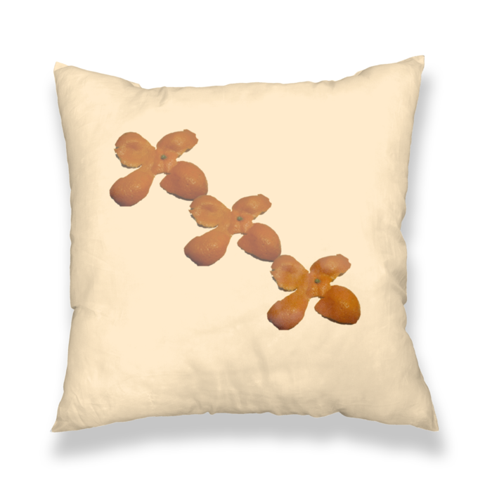 ミカンの皮クッションカバー(ベージュ) - 450x450(mm)(1)