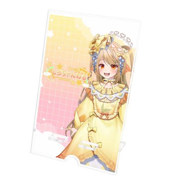 アクリルスマホスタンド - 100x160mm(ケーブル穴あり)