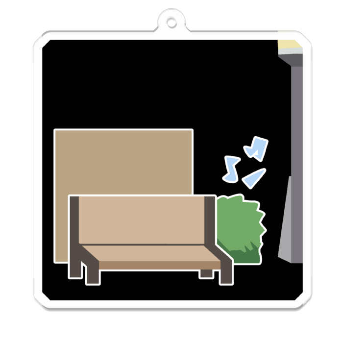 アクリルキーホルダー - 70 x 70 (mm)