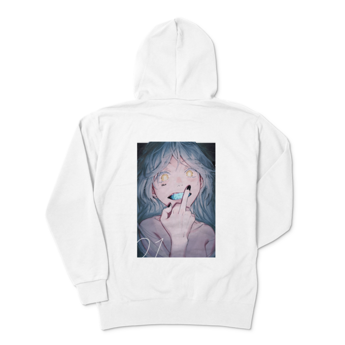 ジップパーカー - XL - ホワイト