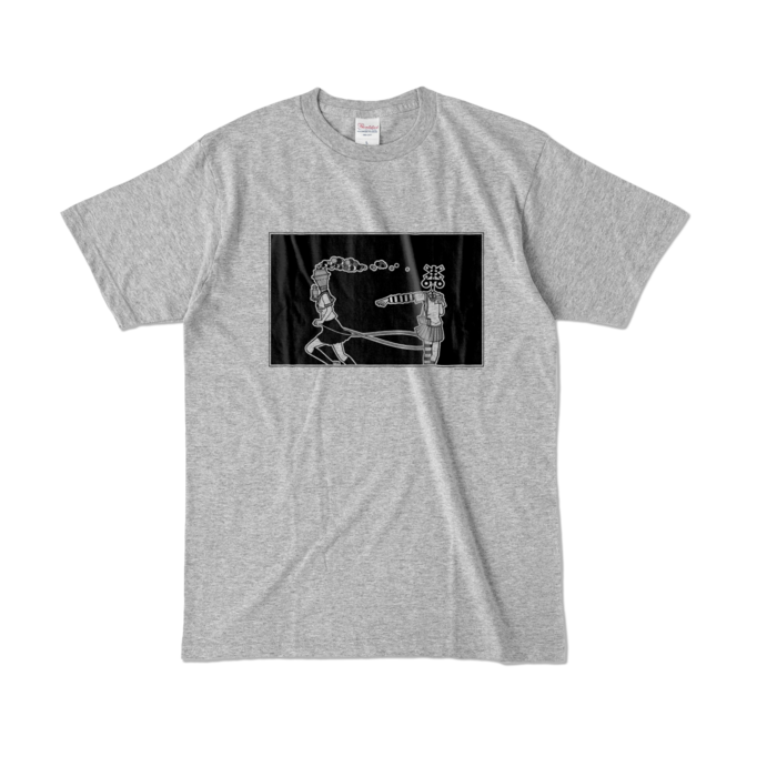 カラーTシャツ - L - 杢グレー (濃色)