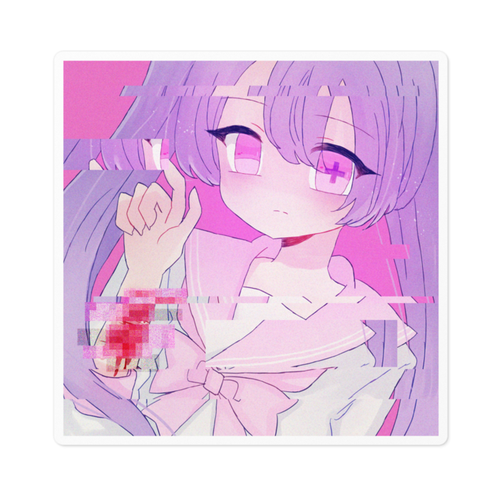 ステッカー - 100 x 100 (mm)ホワイト