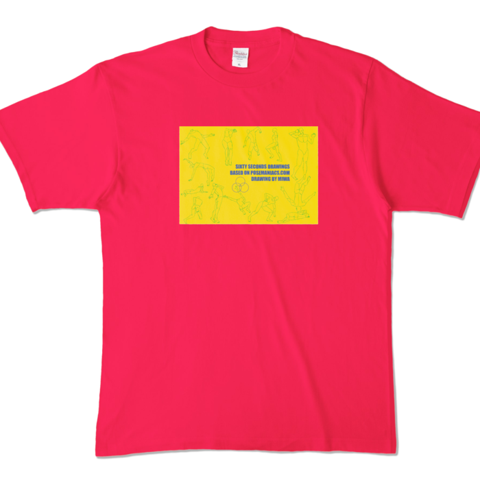 カラーTシャツ - XL - ホットピンク (濃色)