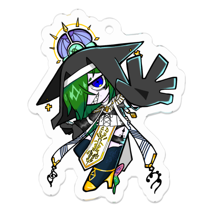 アクリルキーホルダー（コーティング） - 50 x 50 (mm)