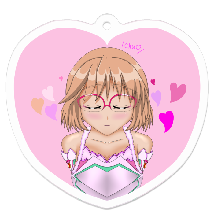 アクリルキーホルダー（コーティング） - 50 x 50 (mm)