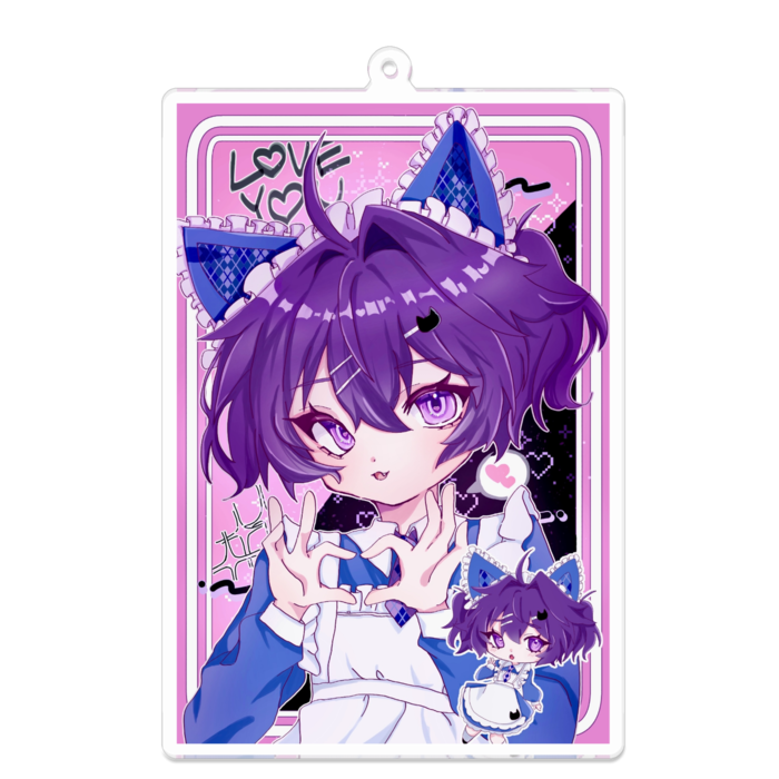 アクリルキーホルダー - 100 x 100 (mm)