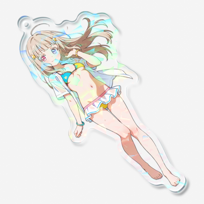 ホログラムアクリルキーホルダー - 70 × 70mm