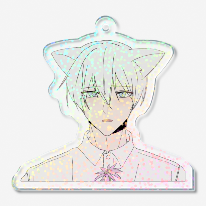 ホログラムアクリルキーホルダー - 50 × 50mm