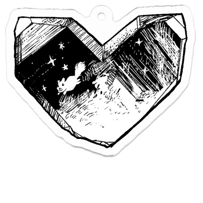 アクリルキーホルダー - 50 x 50 (mm)